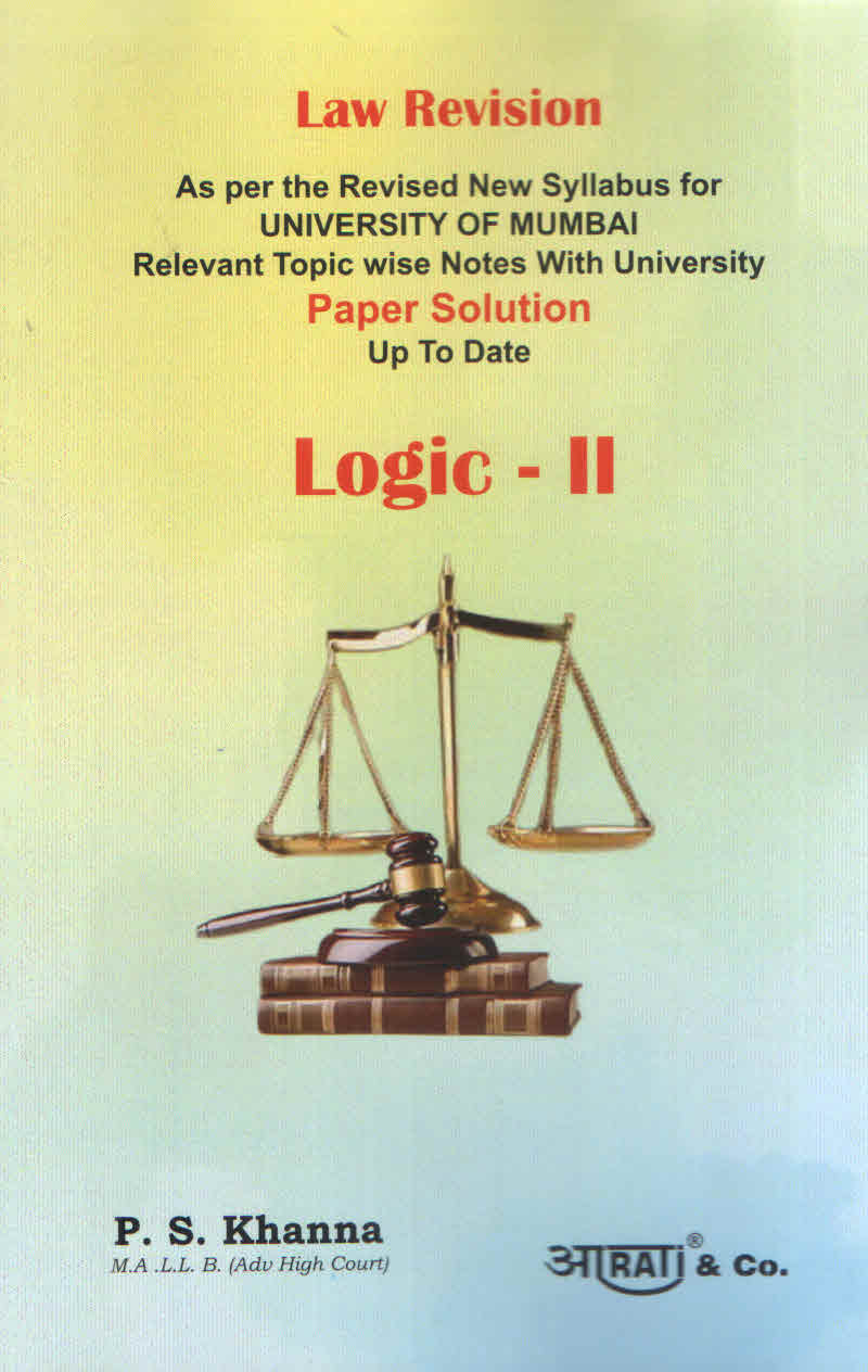 LAW REVISION P S KHANNA LOGIC II