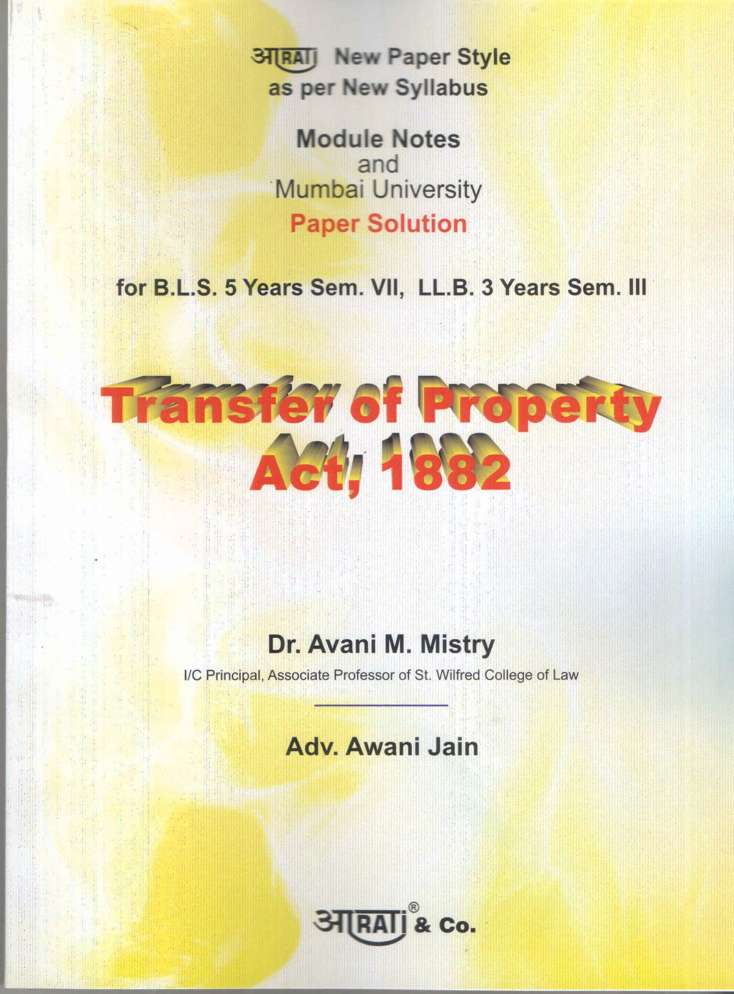PAPER SOLUTION TRANSFER OF PROPERTY ACT 1882