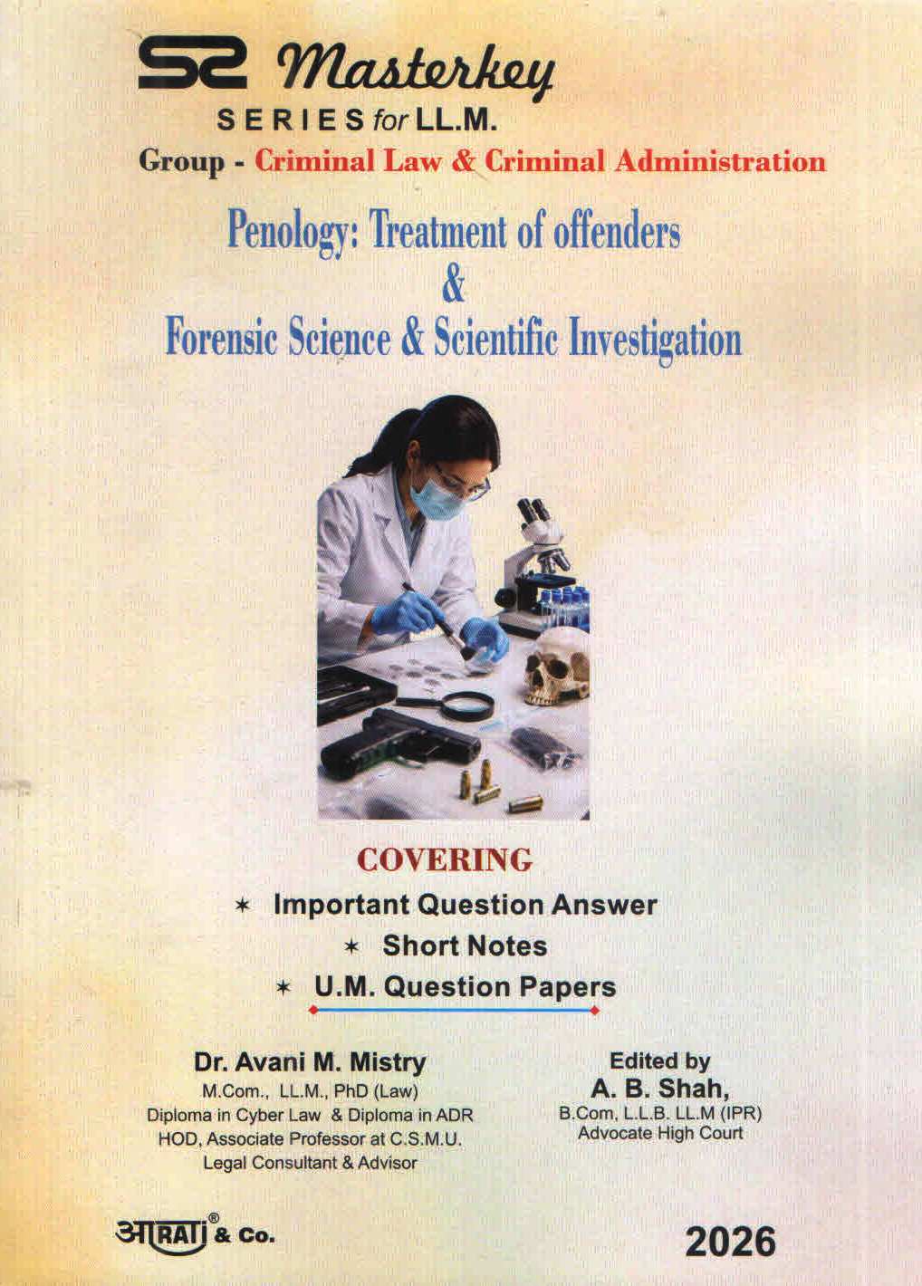 S2 MASTERKEY PENOLOGY TREATMENT OF OFFENDERS AND FORENSIC SCIENCE & SCIENTIFIC INVESTIGATION