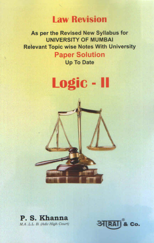 LAW REVISION  P S KHANNA  LOGIC II